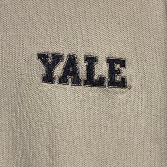 Club Colors XL Yale Embroidered White Polo Shirt - Excellent Condition! - Picture 3 of 4
